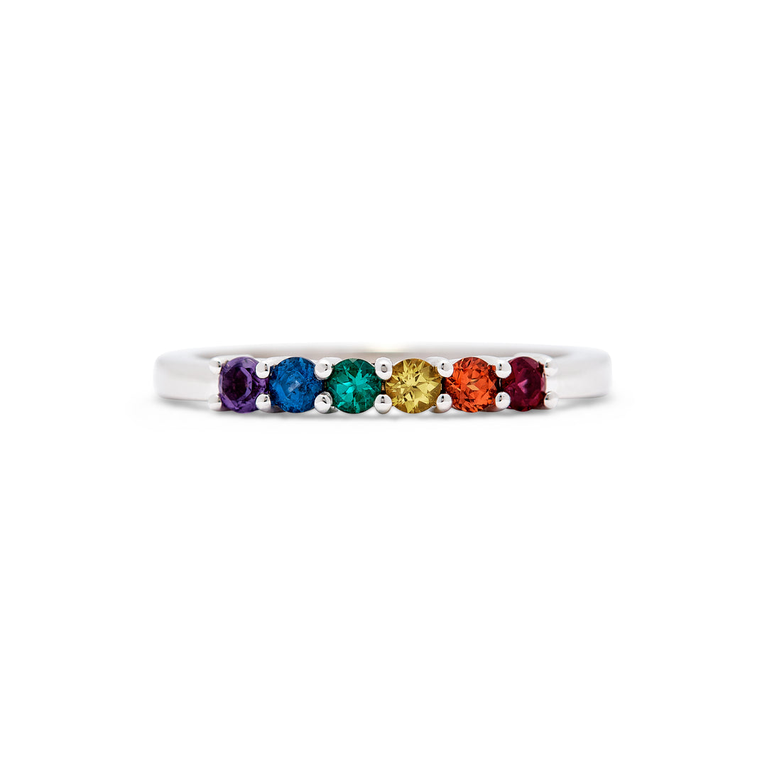 Finley Rainbow Unity band - Identity Diamonds