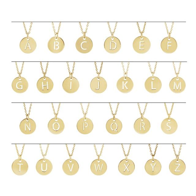 Sterling Silver & Gold Plated Initial Necklace - Identity Diamonds