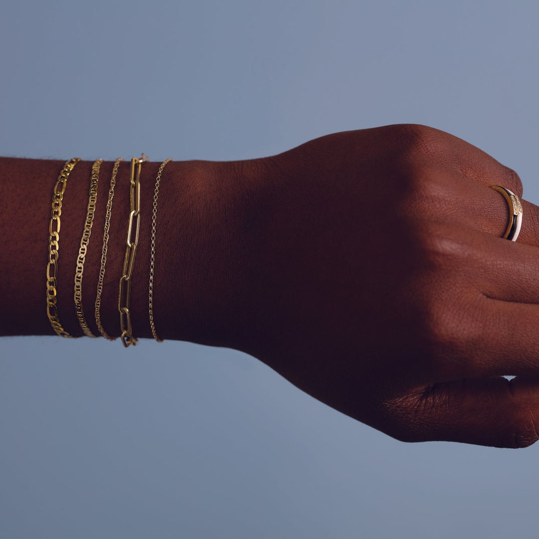 Paperclip link bracelet - Identity Diamonds