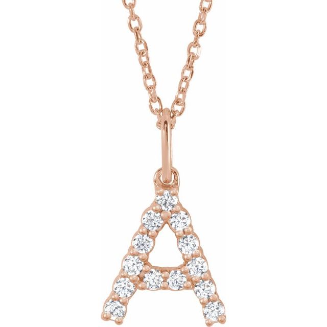 Initial Diamond Necklace - Identity Diamonds