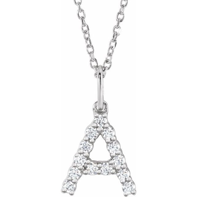 Initial Diamond Necklace - Identity Diamonds