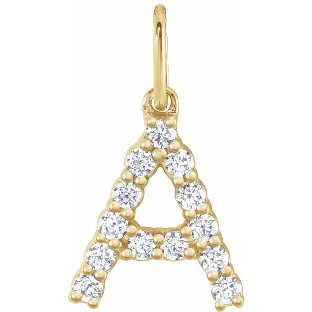 Initial Diamond Pendant (no chain) - Identity Diamonds