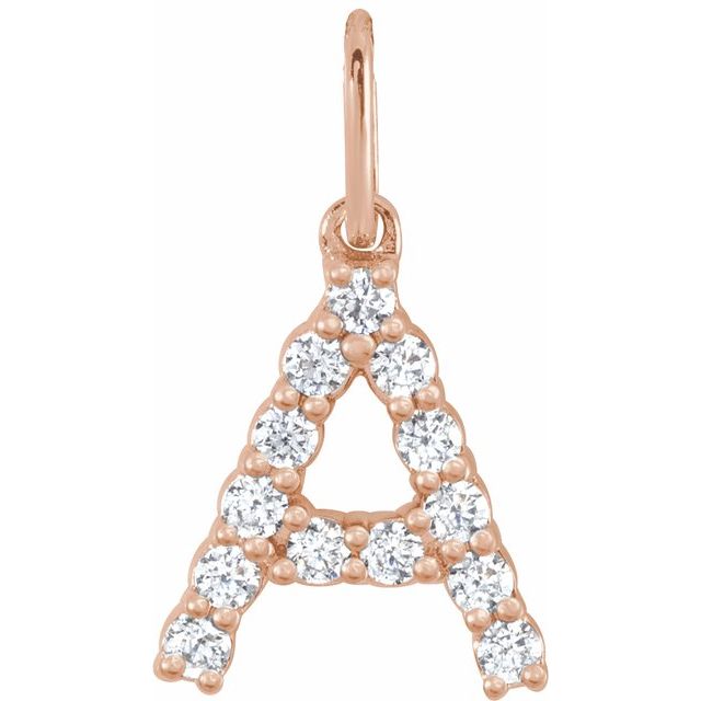 Initial Diamond Pendant (no chain) - Identity Diamonds