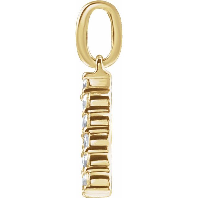 Initial Diamond Pendant (no chain) - Identity Diamonds