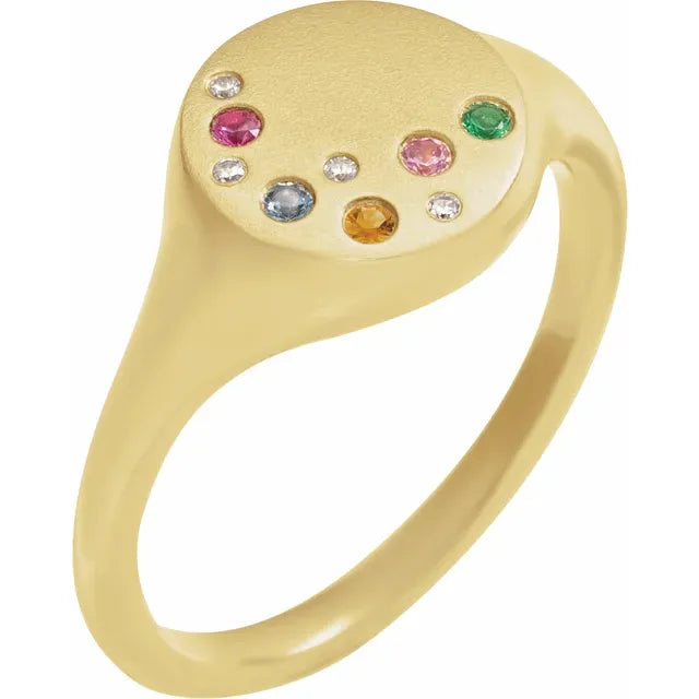 Constellation Family Signet Ring - Identity Diamonds