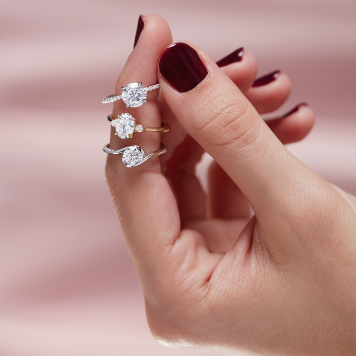 Aurora Moissanite Engagement Ring - Identity Diamonds