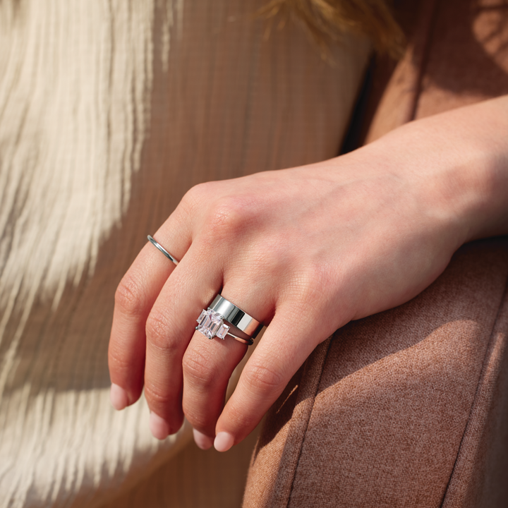 Plain Wide Band - Precious Metal - Identity Diamonds