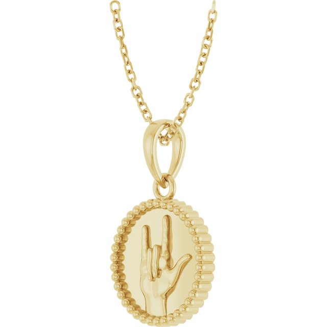 Sign Language Necklace - Identity Diamonds