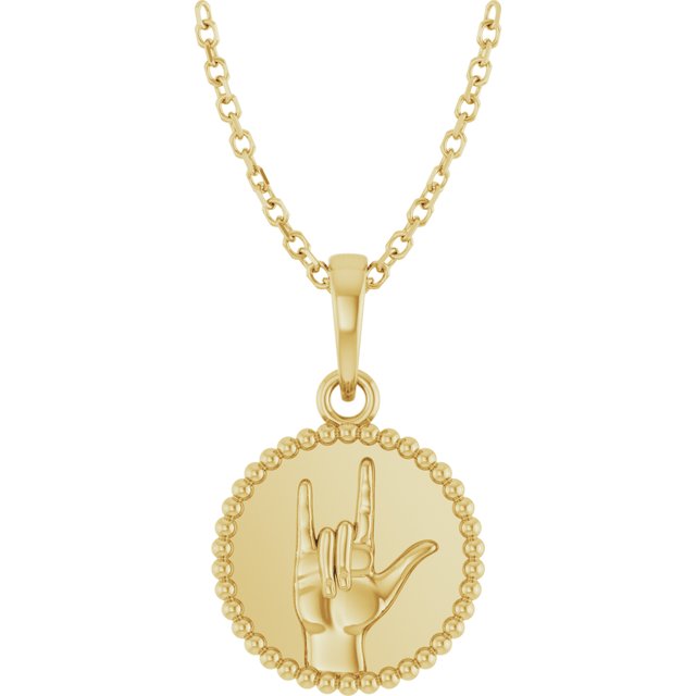Sign Language Necklace - Identity Diamonds