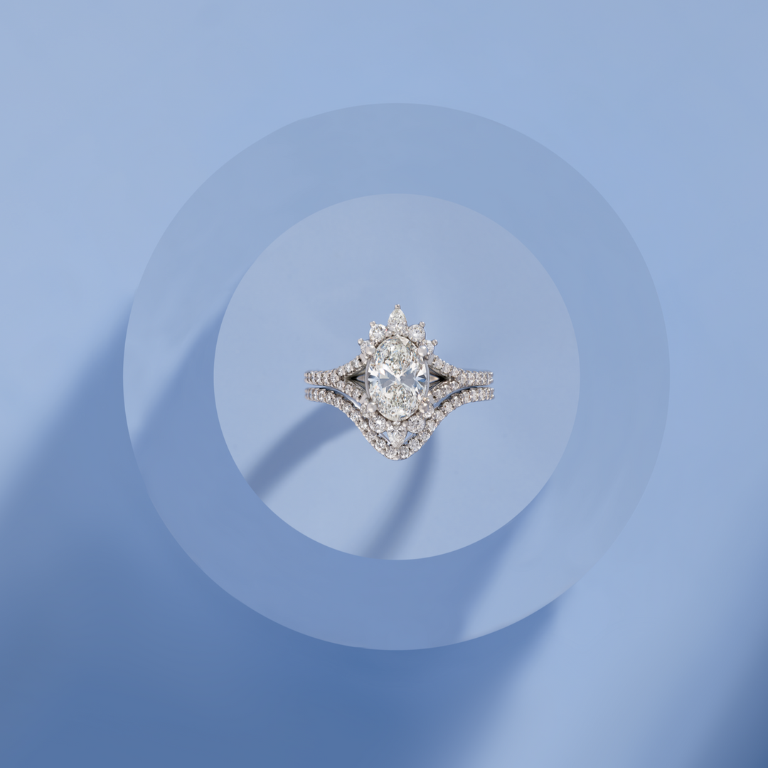 Wyona Oval Cut Diamond Engagement Ring - Identity Diamonds