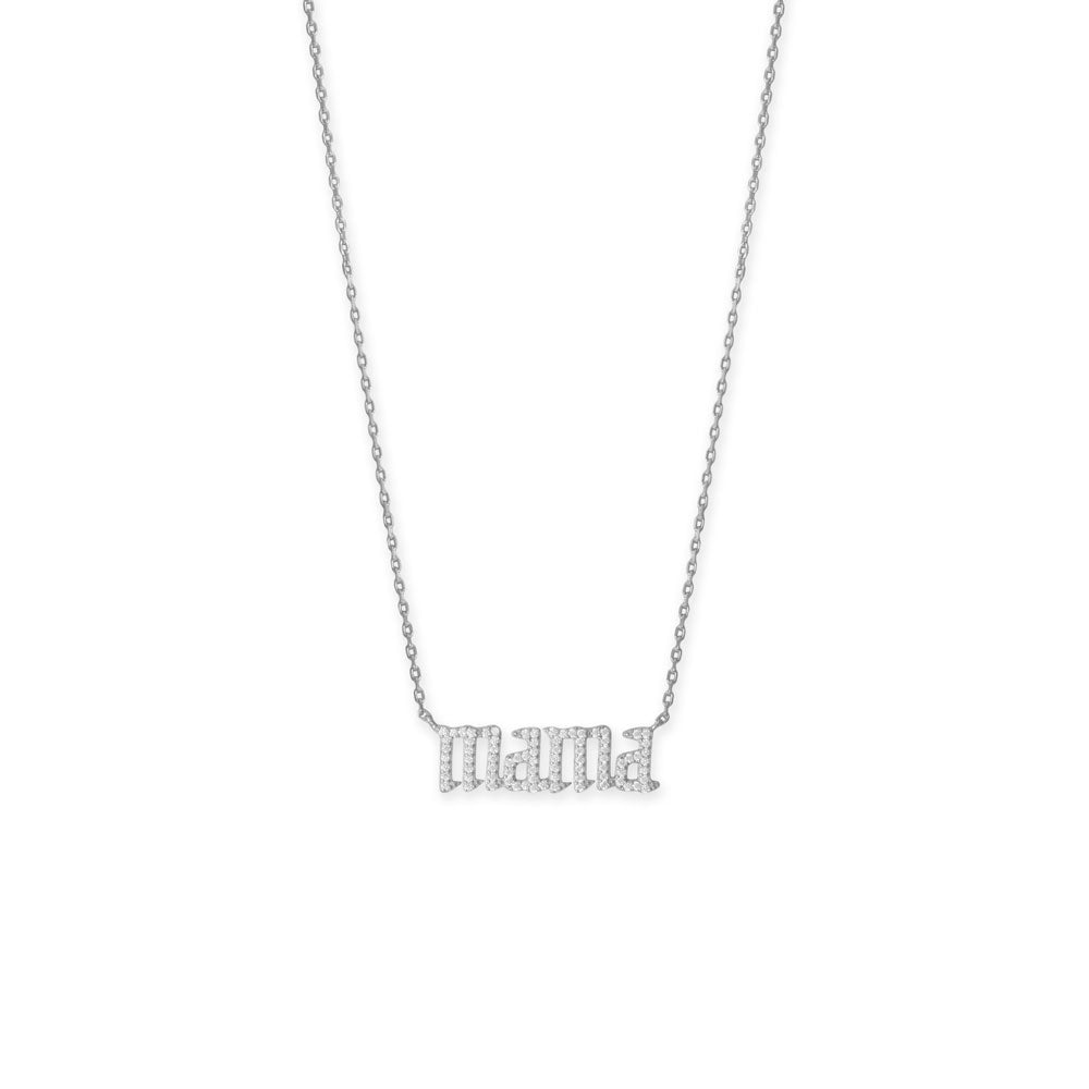 Mama Pavé Necklace - Identity Diamonds