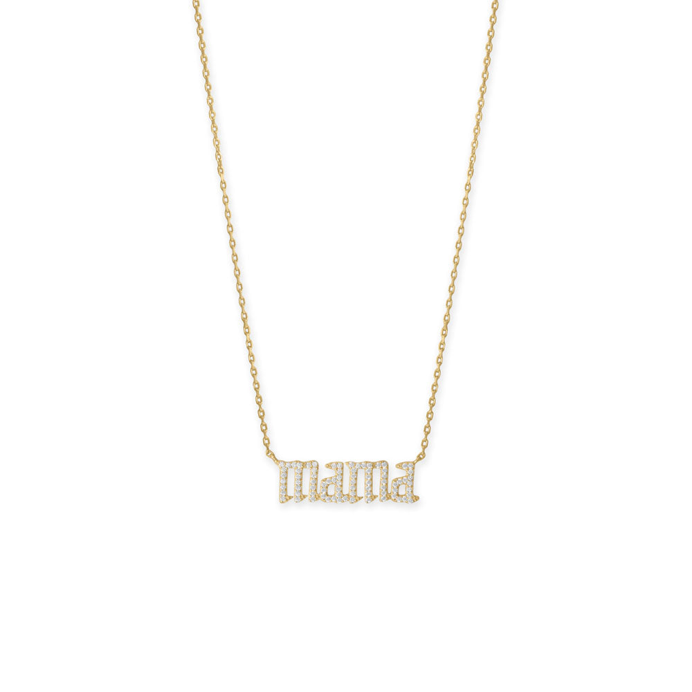 Mama Pavé Necklace - Identity Diamonds
