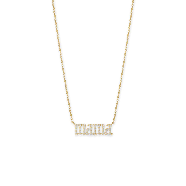 Mama Pavé Necklace - Identity Diamonds