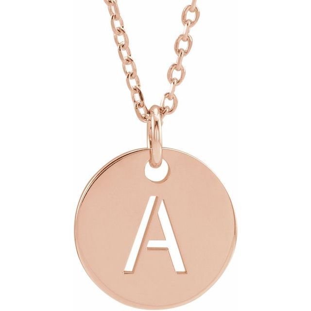Gold Initial Necklace - Identity Diamonds