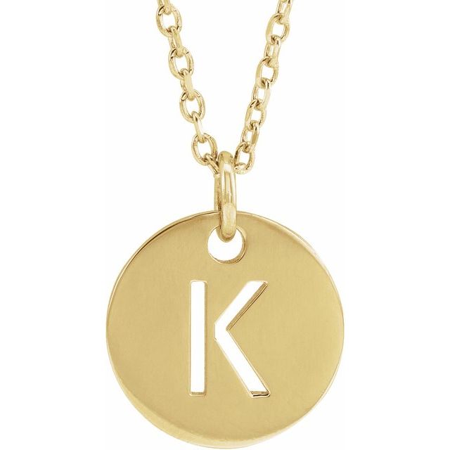 Gold Initial Necklace - Identity Diamonds