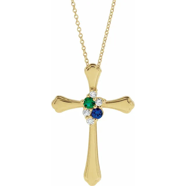 Cross Family Necklace - Identity Diamonds