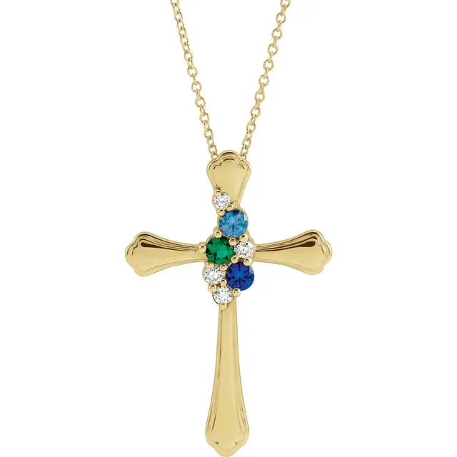 Cross Family Necklace - Identity Diamonds