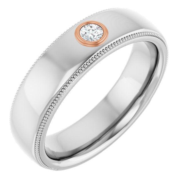 Men's Milgrain Diamond Band - Identity Diamonds