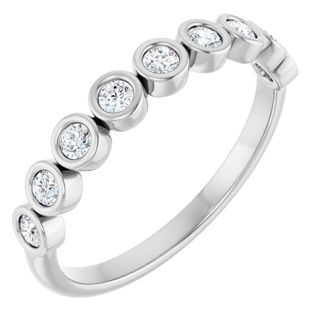 Luna Diamond Bezel Band - Medium - 1/4 Carat (2mm) - Identity Diamonds
