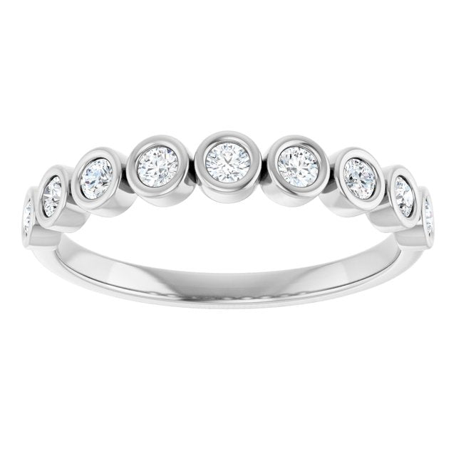 Luna Diamond Bezel Band - Medium - 1/4 Carat (2mm) - Identity Diamonds