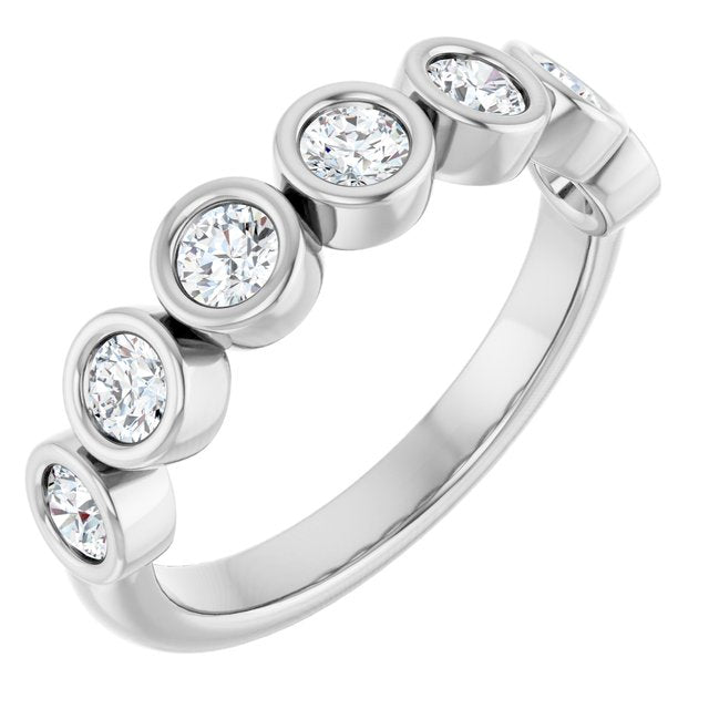 Luna Diamond Bezel Band - Extra Chunky - 2/3 Carat (3mm) - Identity Diamonds