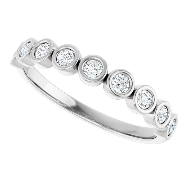 Luna Diamond Bezel Band - Medium - 1/4 Carat (2mm) - Identity Diamonds