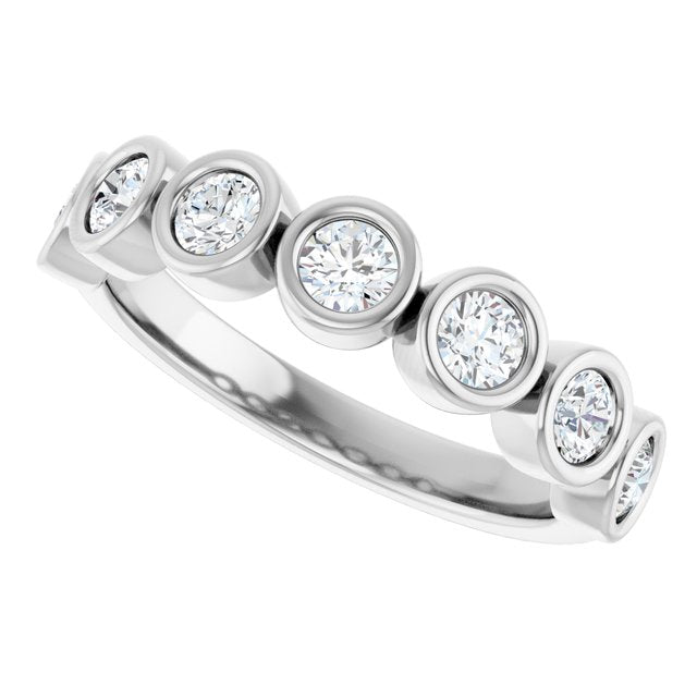 Luna Diamond Bezel Band - Extra Chunky - 2/3 Carat (3mm) - Identity Diamonds