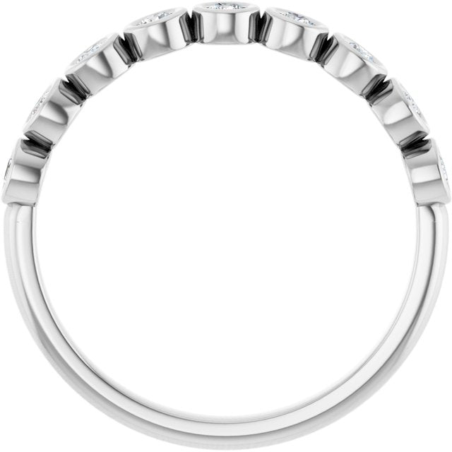 Luna Diamond Bezel Band - Medium - 1/4 Carat (2mm) - Identity Diamonds