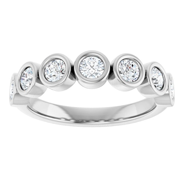 Luna Diamond Bezel Band - Extra Chunky - 2/3 Carat (3mm) - Identity Diamonds