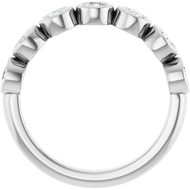 Luna Diamond Bezel Band - Extra Chunky - 2/3 Carat (3mm) - Identity Diamonds