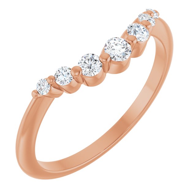 Paris Contour Diamond Band