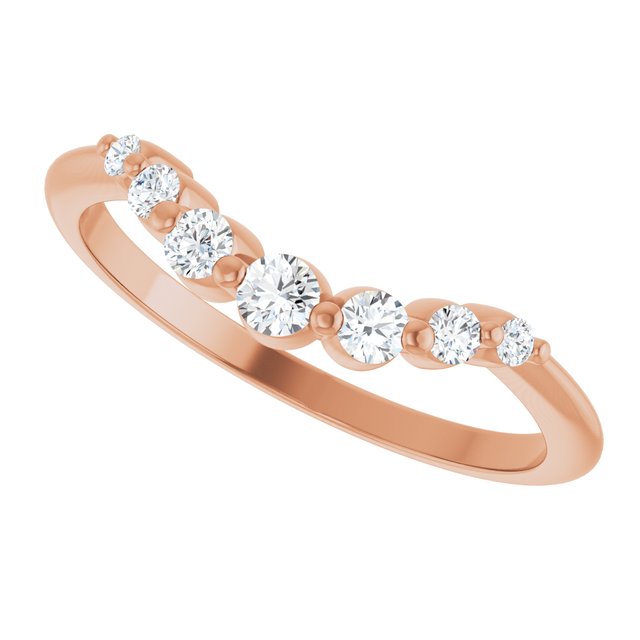 Paris Contour Diamond Band