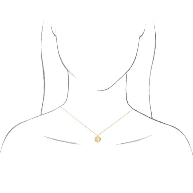 Sterling Silver & Gold Plated Initial Necklace - Identity Diamonds