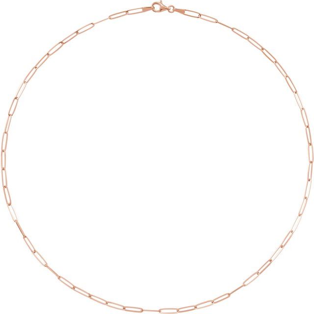 Paperclip link necklace - Identity Diamonds