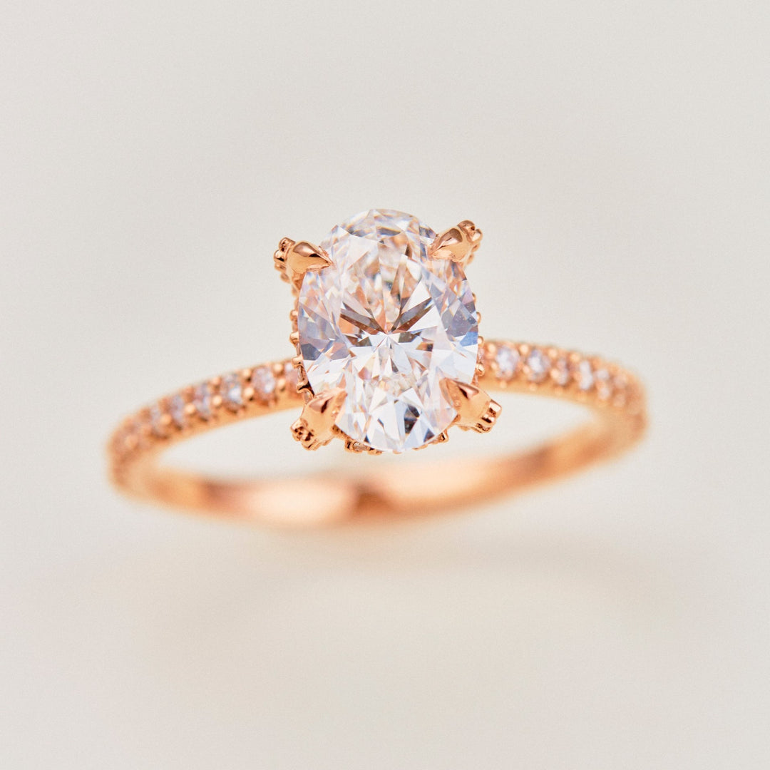 Ariel Oval Cut Diamond Engagement Ring - Identity Diamonds