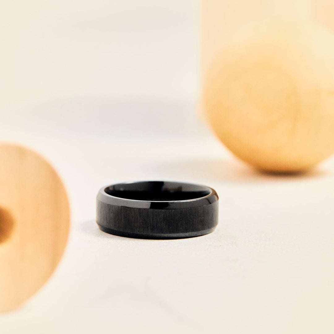 Black Zirconium Band - Identity Diamonds