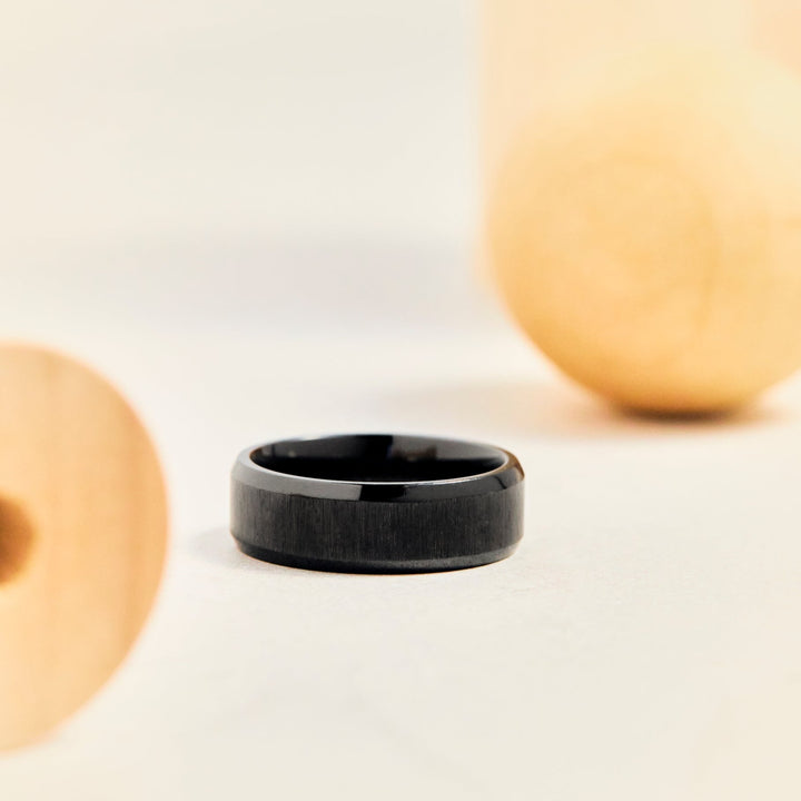 Black Zirconium Band - Identity Diamonds