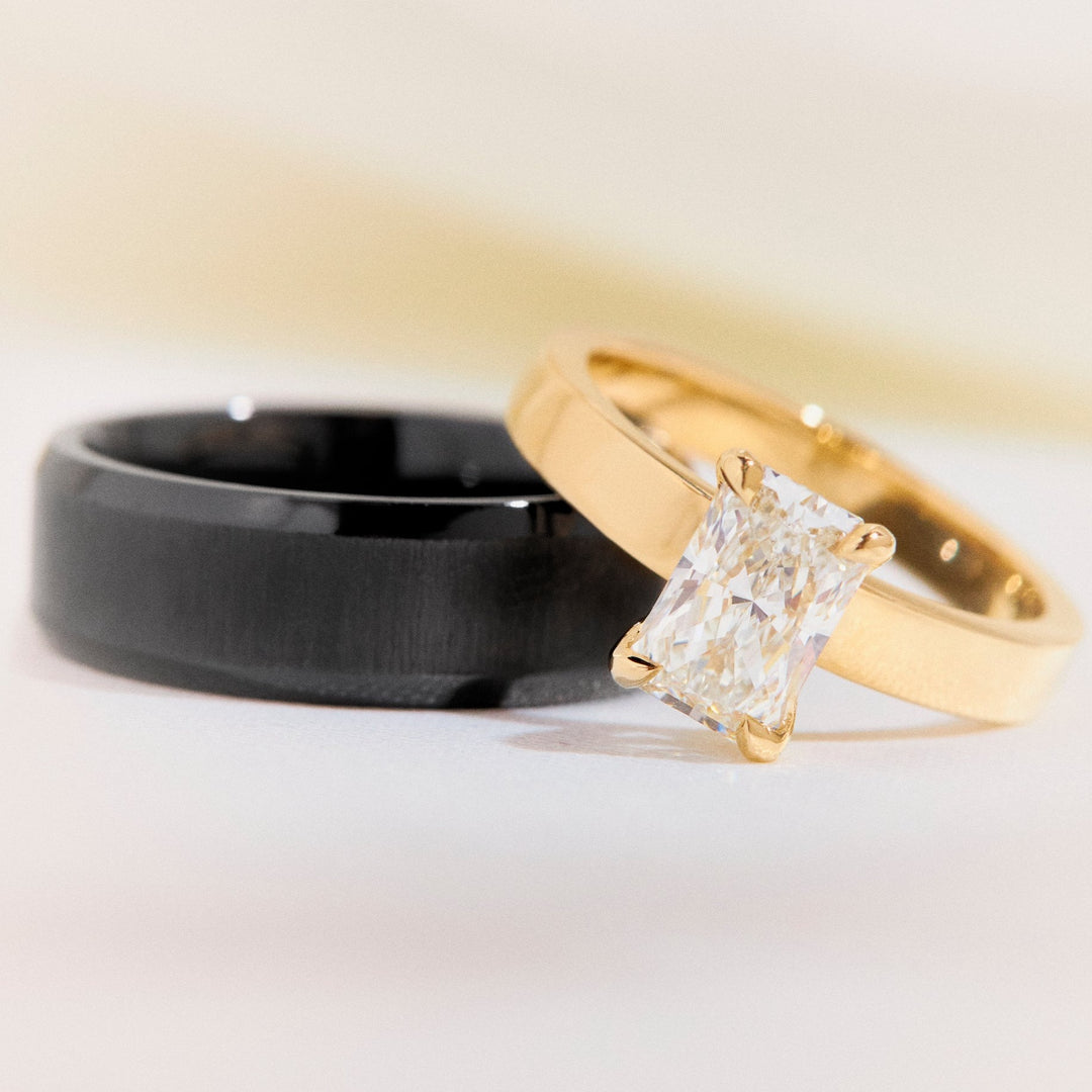 Black Zirconium Band - Identity Diamonds