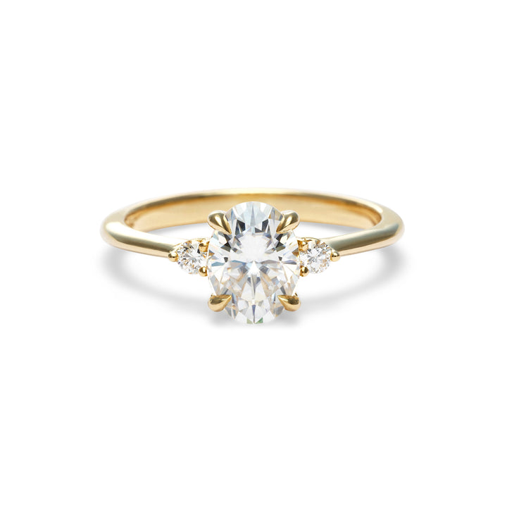 Avea Oval Cut Moissanite Engagement Ring - Identity Diamonds