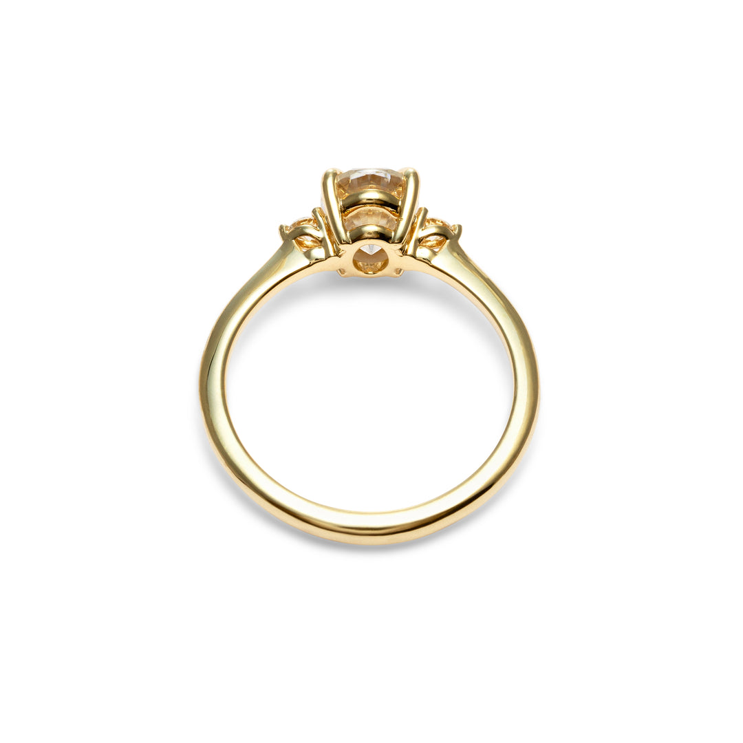 Avea Oval Cut Moissanite Engagement Ring - Identity Diamonds