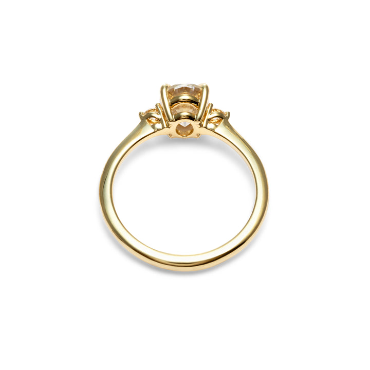 Avea Oval Cut Moissanite Engagement Ring - Identity Diamonds