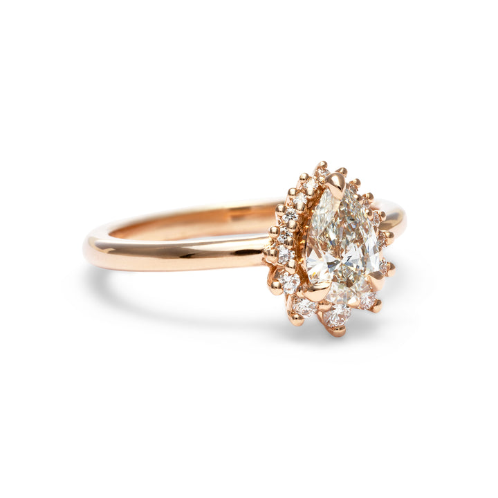 Willow Pear Shape Diamond Engagement Ring - Identity Diamonds
