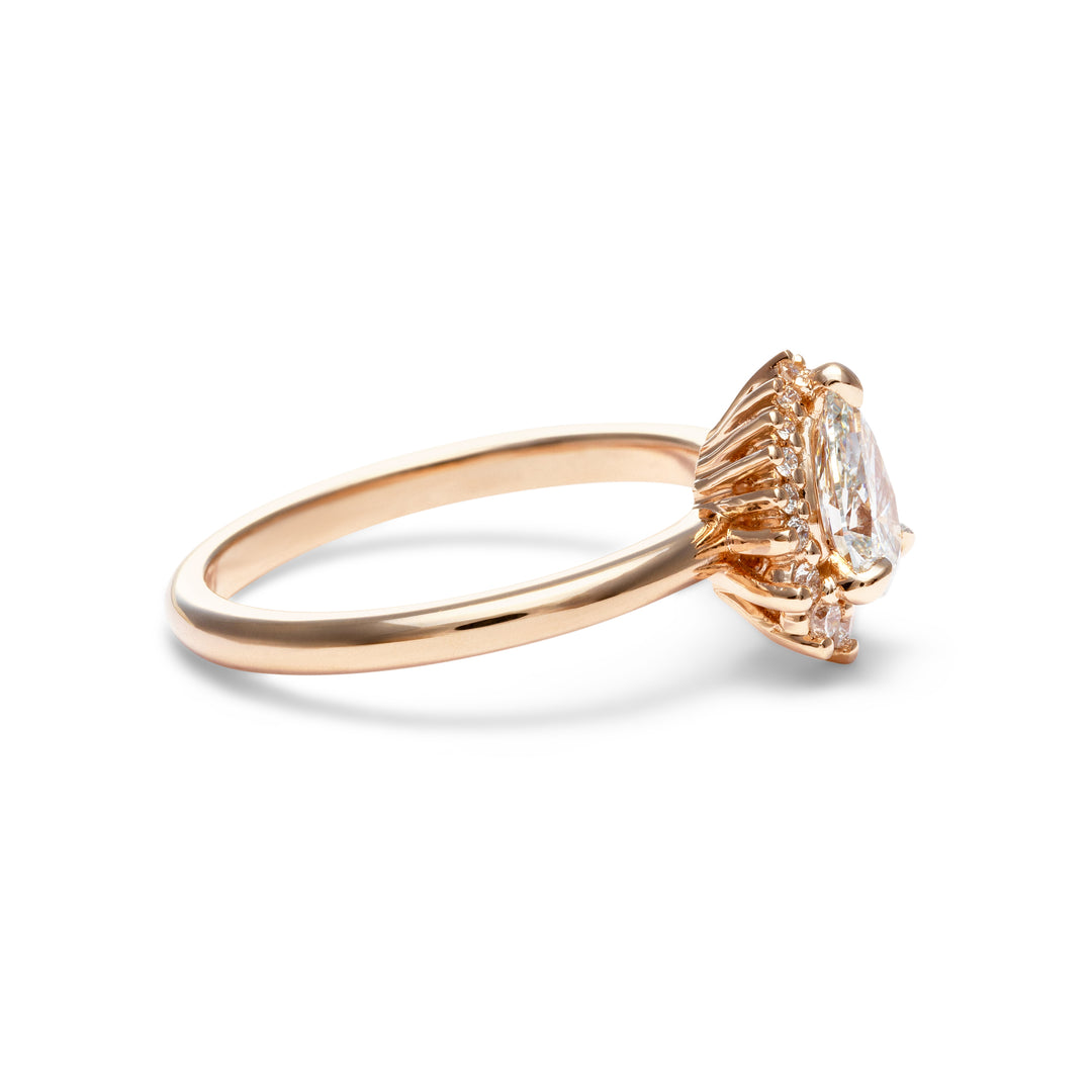 Willow Pear Shape Diamond Engagement Ring - Identity Diamonds