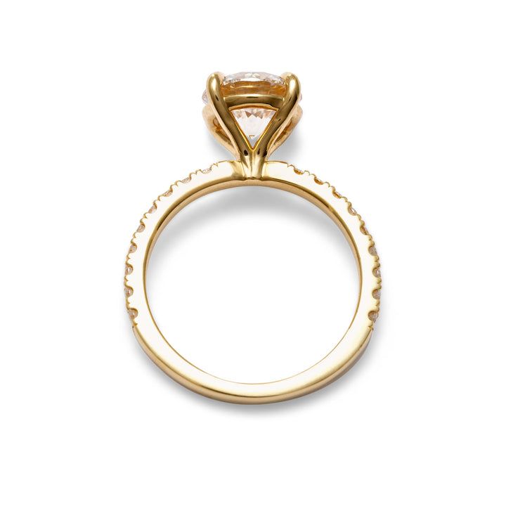 Levi Round Cut Engagement Ring - Identity Diamonds