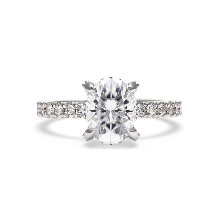 Eliza Oval Cut Diamond Engagement Ring - Identity Diamonds