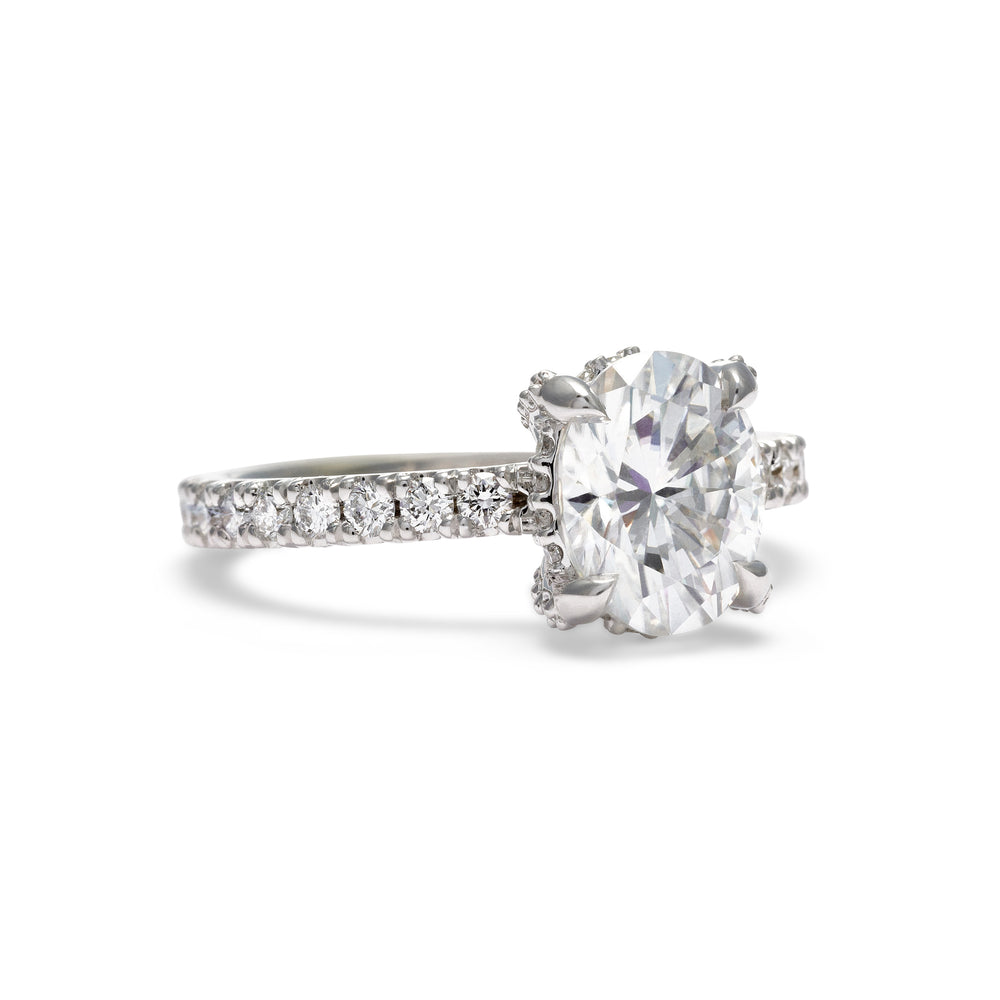 Eliza Oval Cut Diamond Engagement Ring - Identity Diamonds