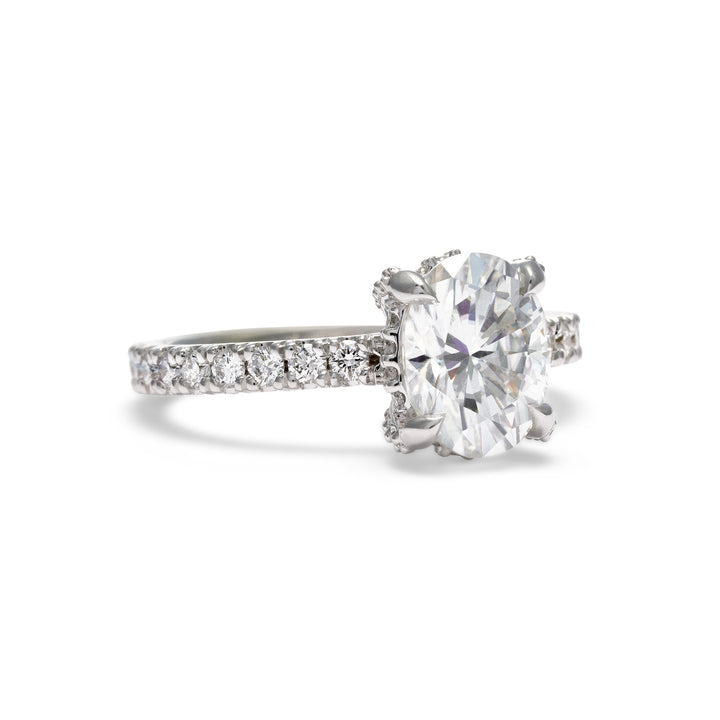 Eliza Oval Cut Diamond Engagement Ring - Identity Diamonds