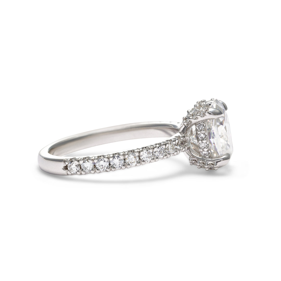 Eliza Oval Cut Diamond Engagement Ring - Identity Diamonds