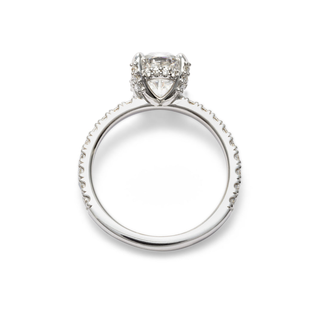 Eliza Oval Cut Diamond Engagement Ring - Identity Diamonds
