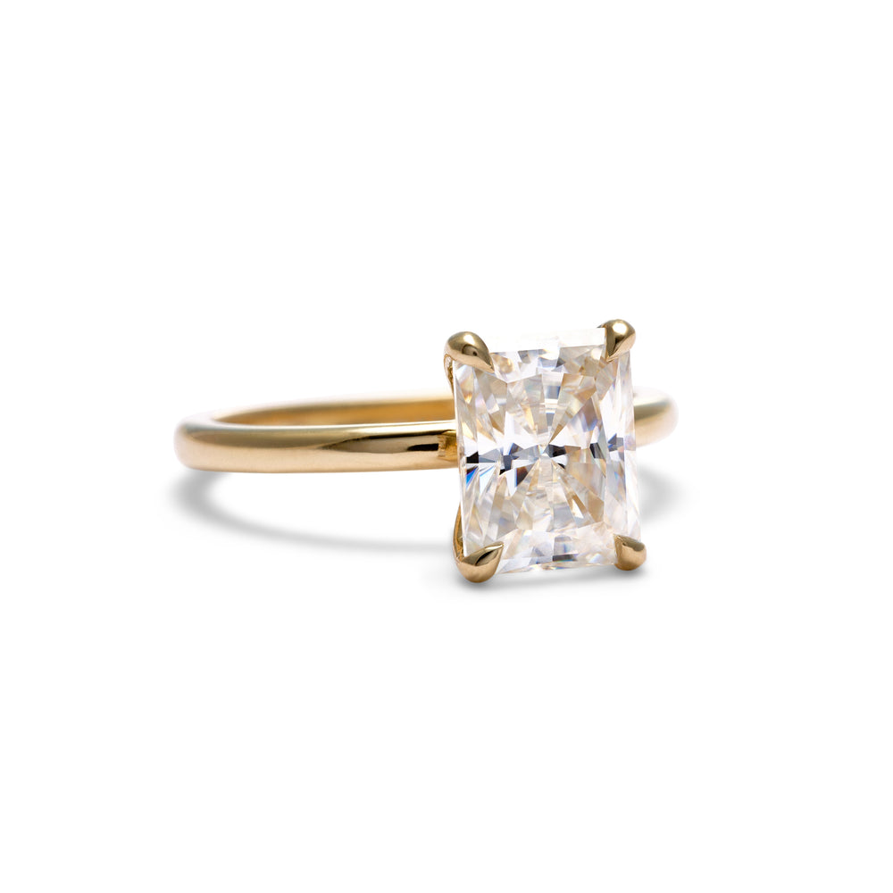 Jenny Radiant Cut Moissanite Engagement Ring - Identity Diamonds